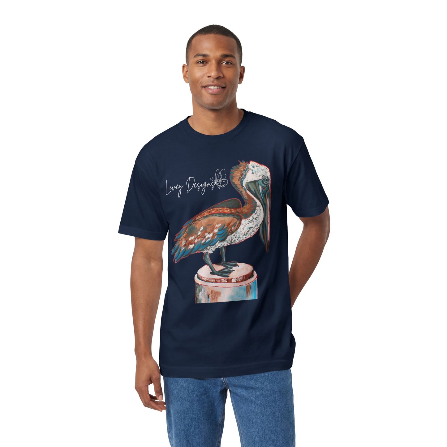 Beach Pelican Coastal Graphic T-Shirt