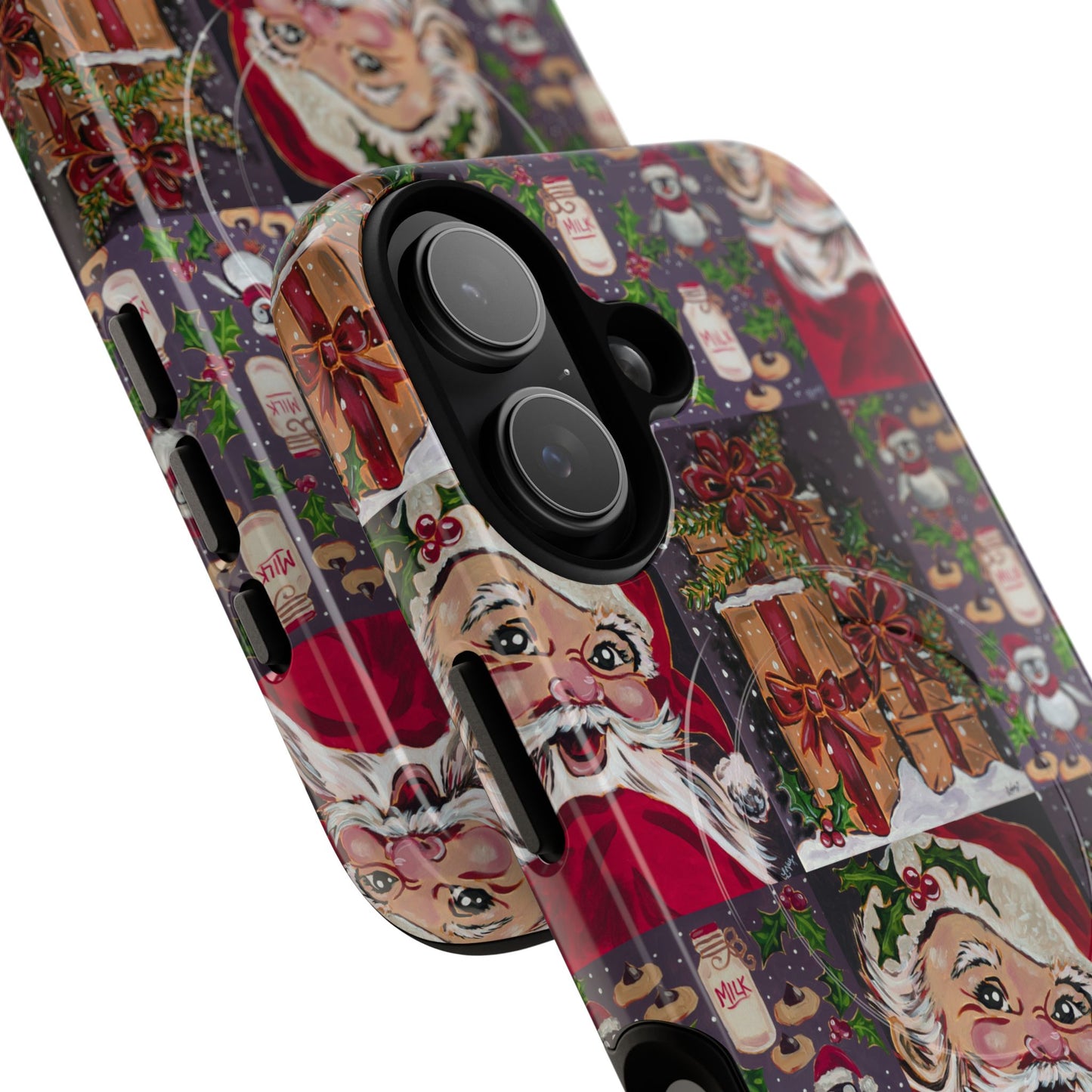 Vintage Christmas Phone Case — Tough Magnetic Holiday Phone Cover