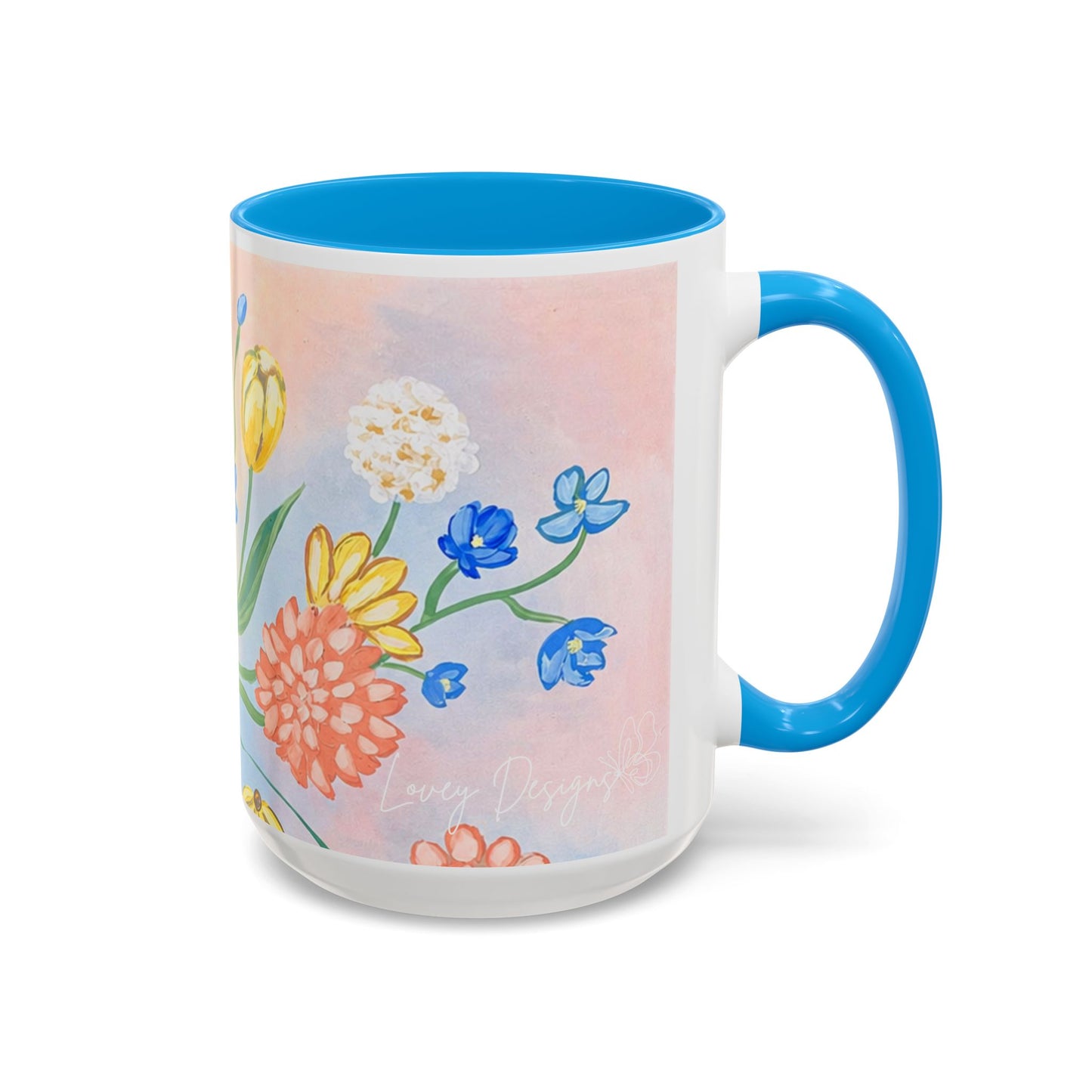 Bloom Where You Are Planted - Floral Watercolor Mug 15oz