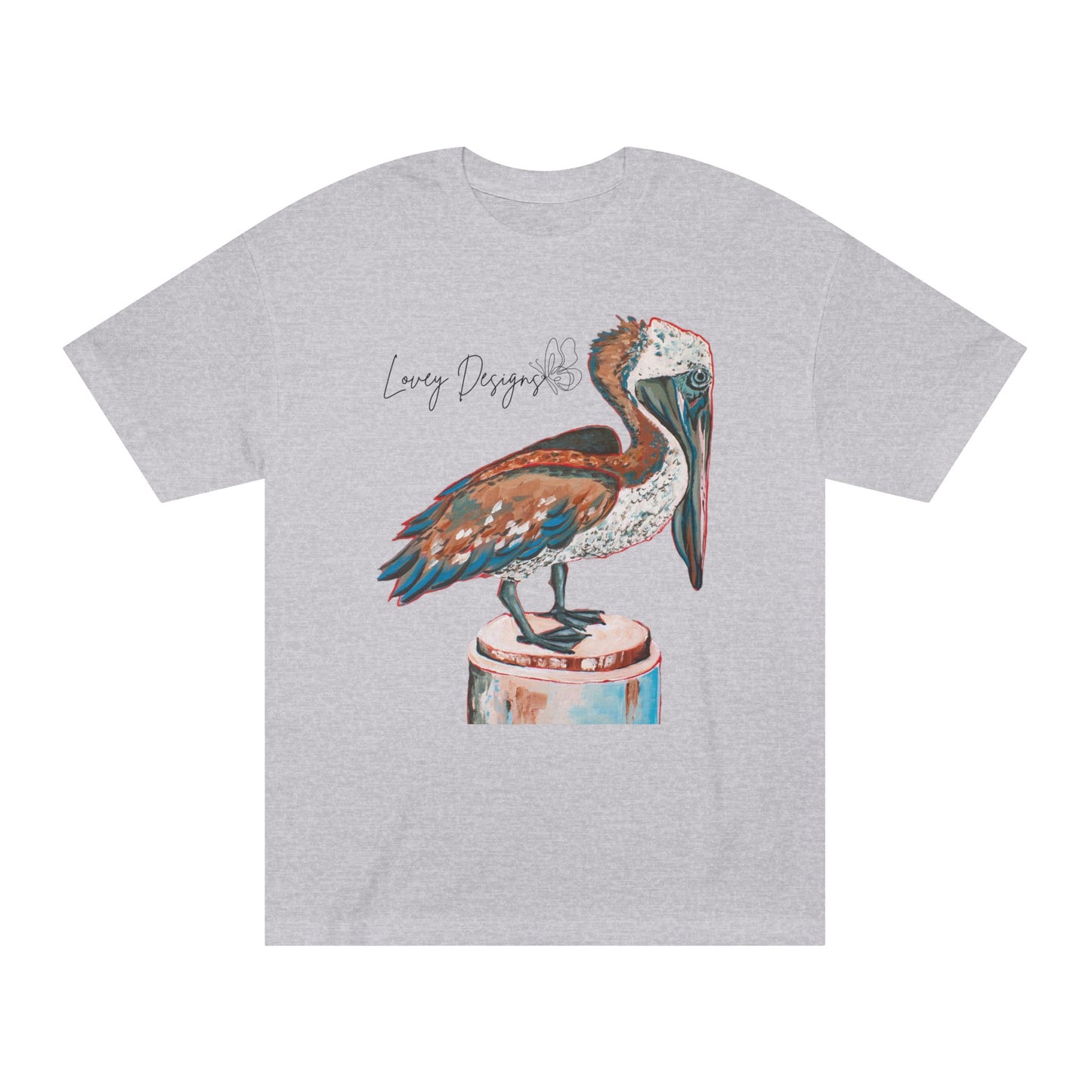 Beach Pelican Coastal Graphic T-Shirt