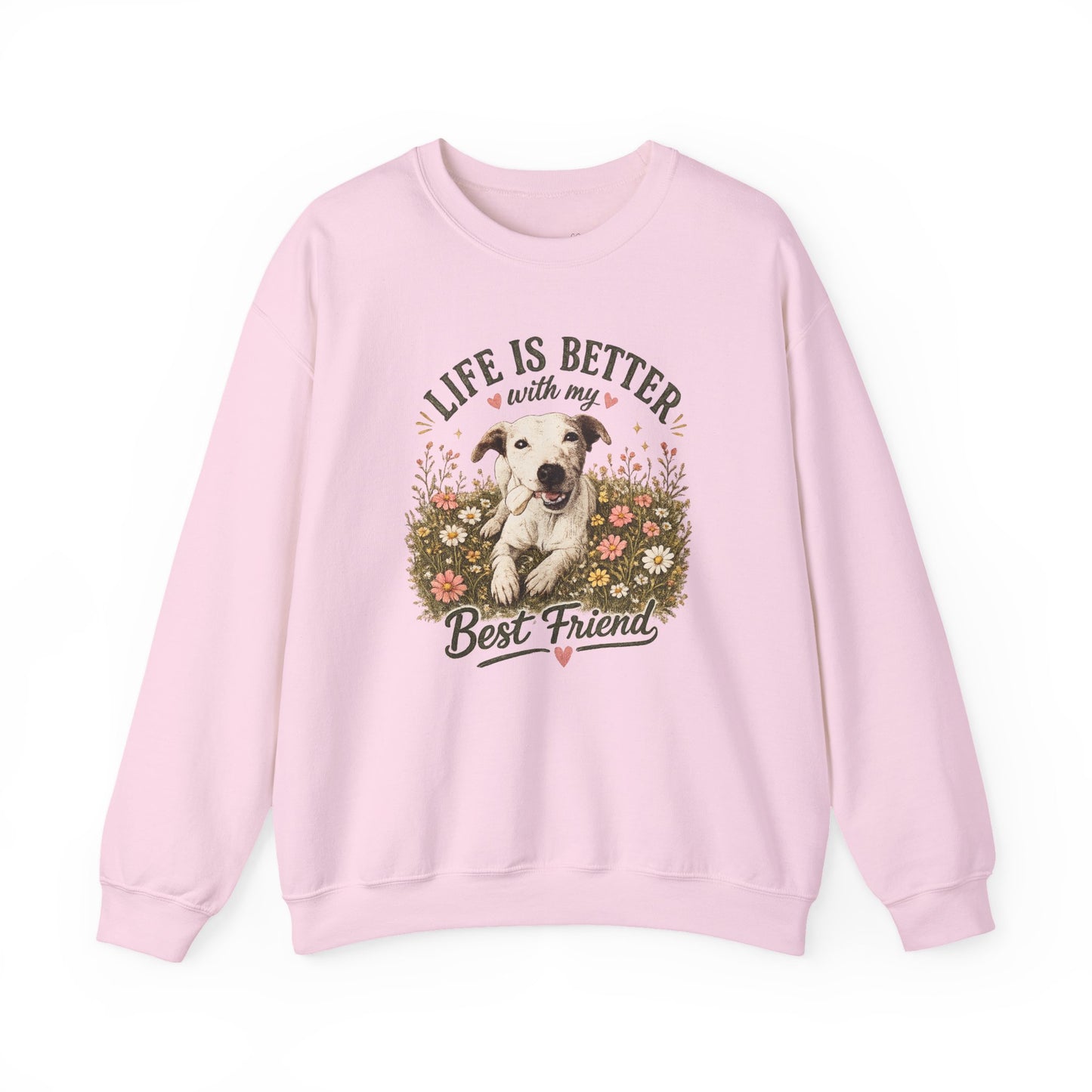 Copy of Sunsets & Sandy Paws Crewneck Sweatshirt – Beach Dog Graphic