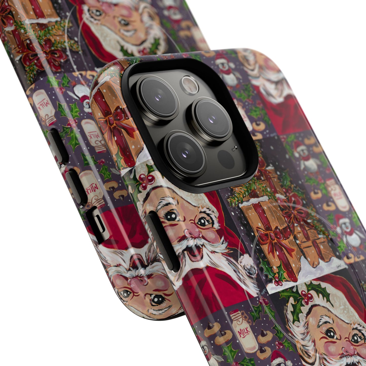 Vintage Christmas Phone Case — Tough Magnetic Holiday Phone Cover
