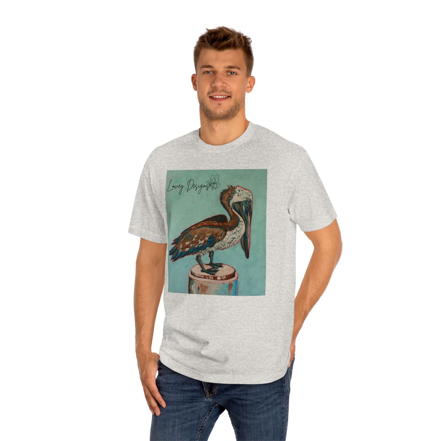 Beach Pelican – Coastal Graphic T-Shirt