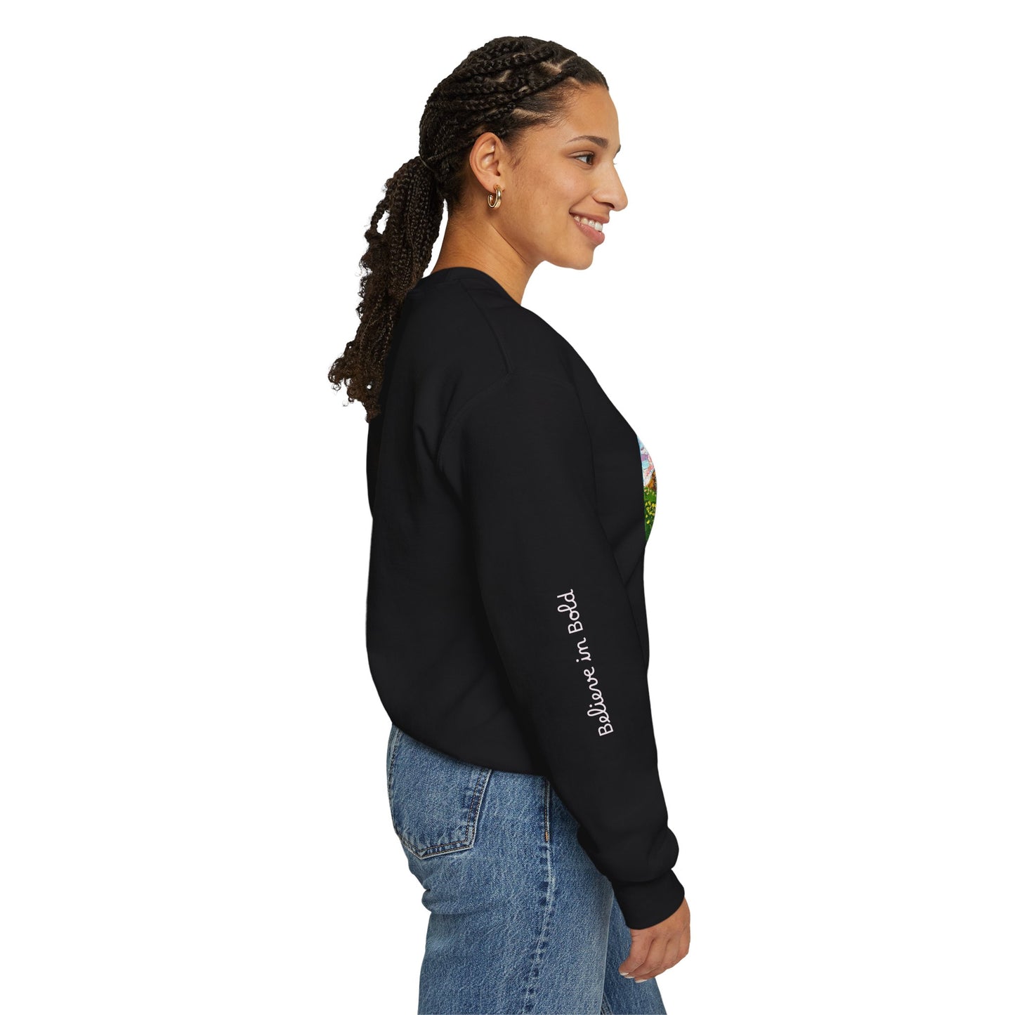 Faith Moves Mountains Sweatshirt — Inspirational Crewneck