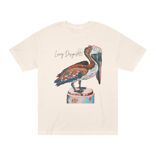 Beach Pelican Coastal Graphic T-Shirt