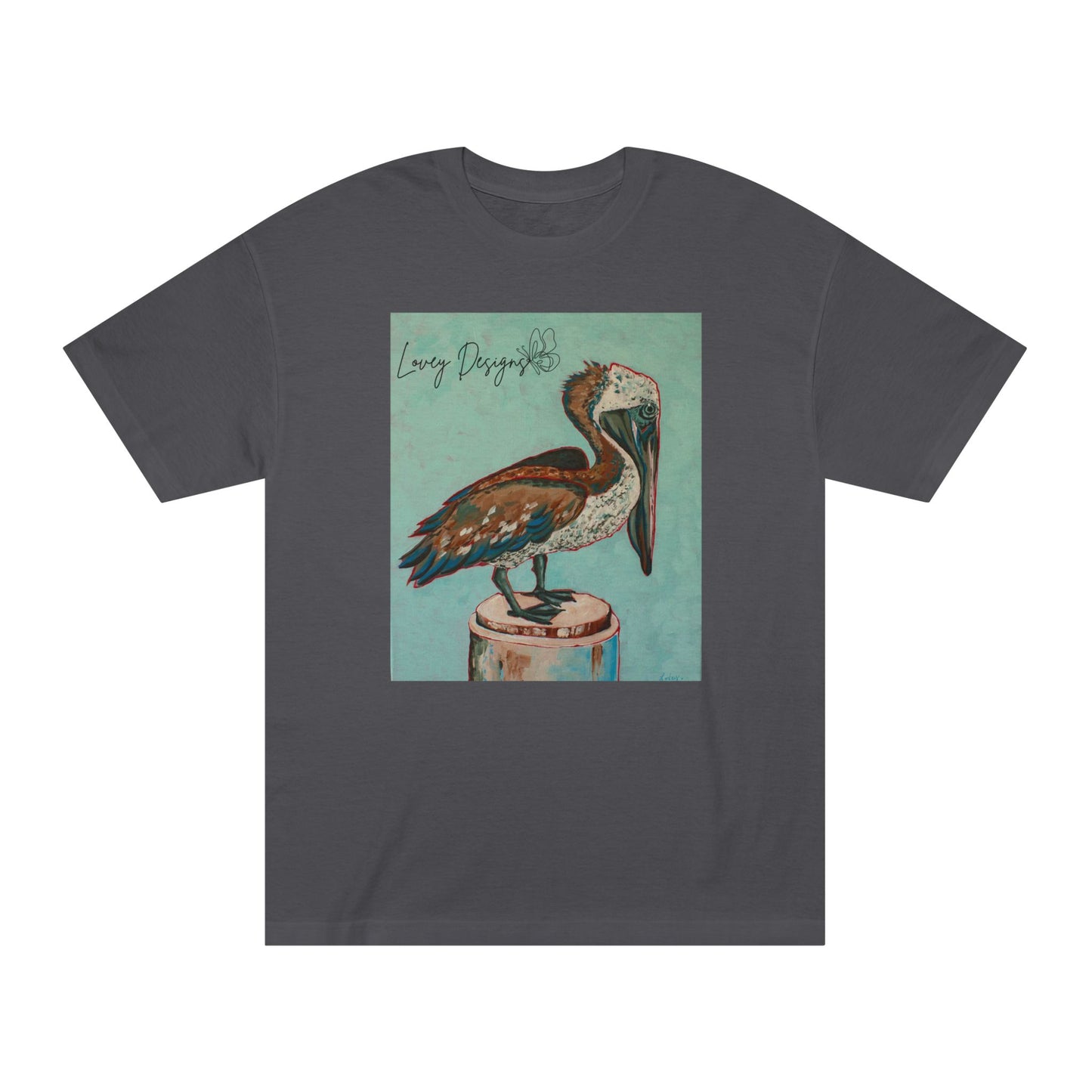 Beach Pelican – Coastal Graphic T-Shirt
