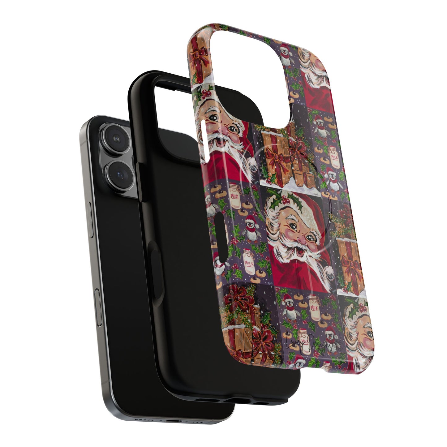 Vintage Christmas Phone Case — Tough Magnetic Holiday Phone Cover
