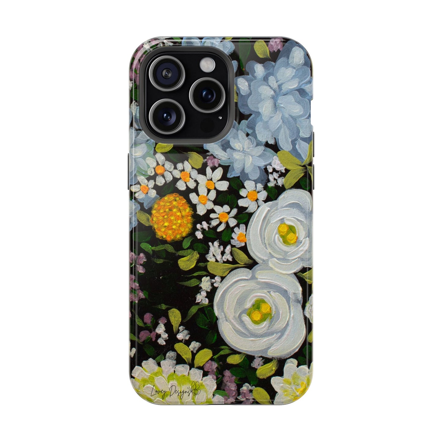 Phone Magnetic Cases - Midnight Gardens Design for iPhone 14 & 15