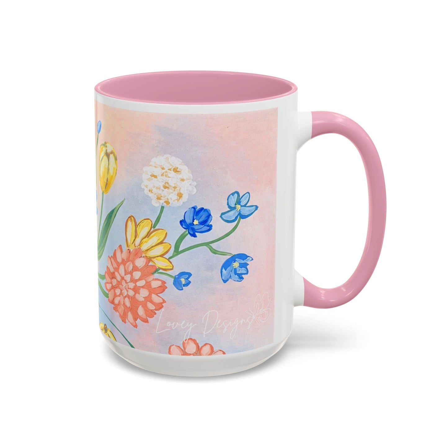 Bloom Where You Are Planted - Floral Watercolor Mug 15oz