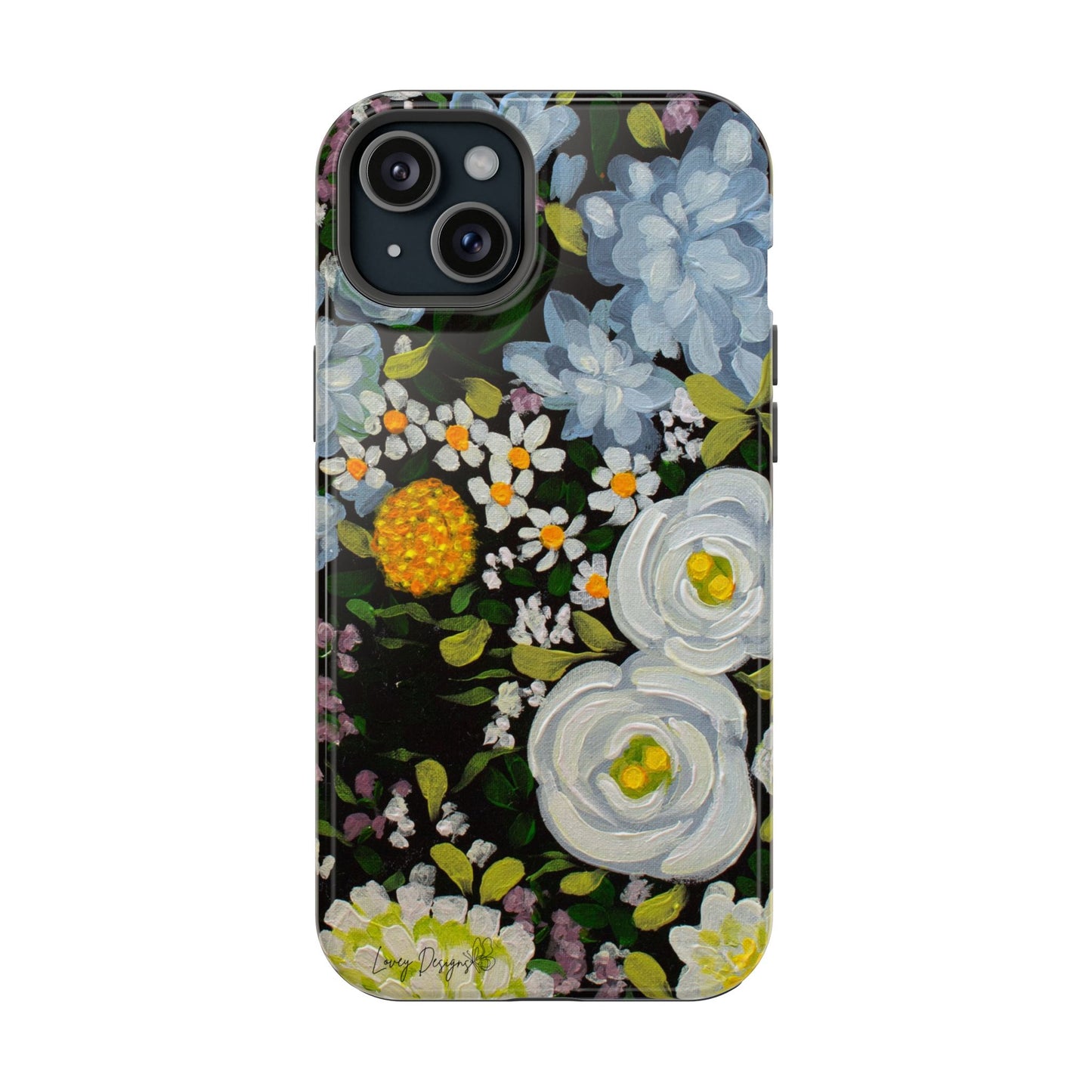 Phone Magnetic Cases - Midnight Gardens Design for iPhone 14 & 15