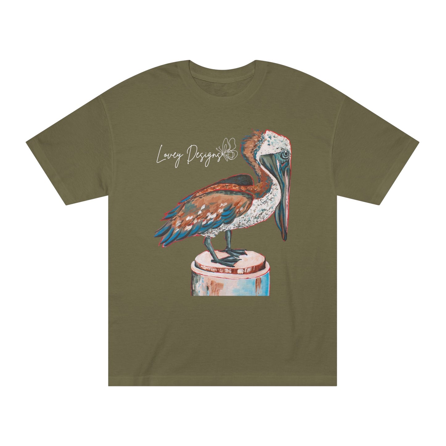 Beach Pelican Coastal Graphic T-Shirt
