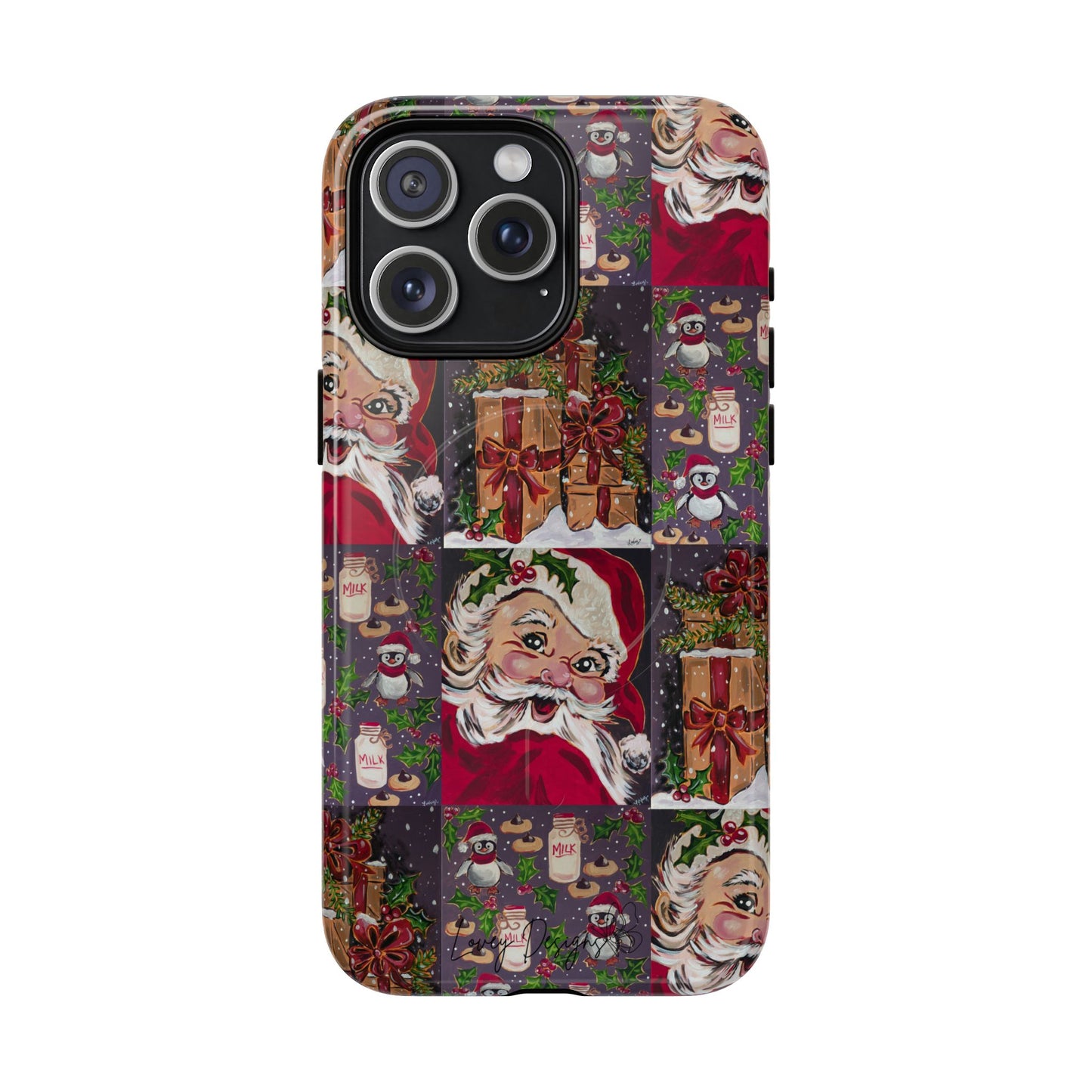 Vintage Christmas Phone Case — Tough Magnetic Holiday Phone Cover