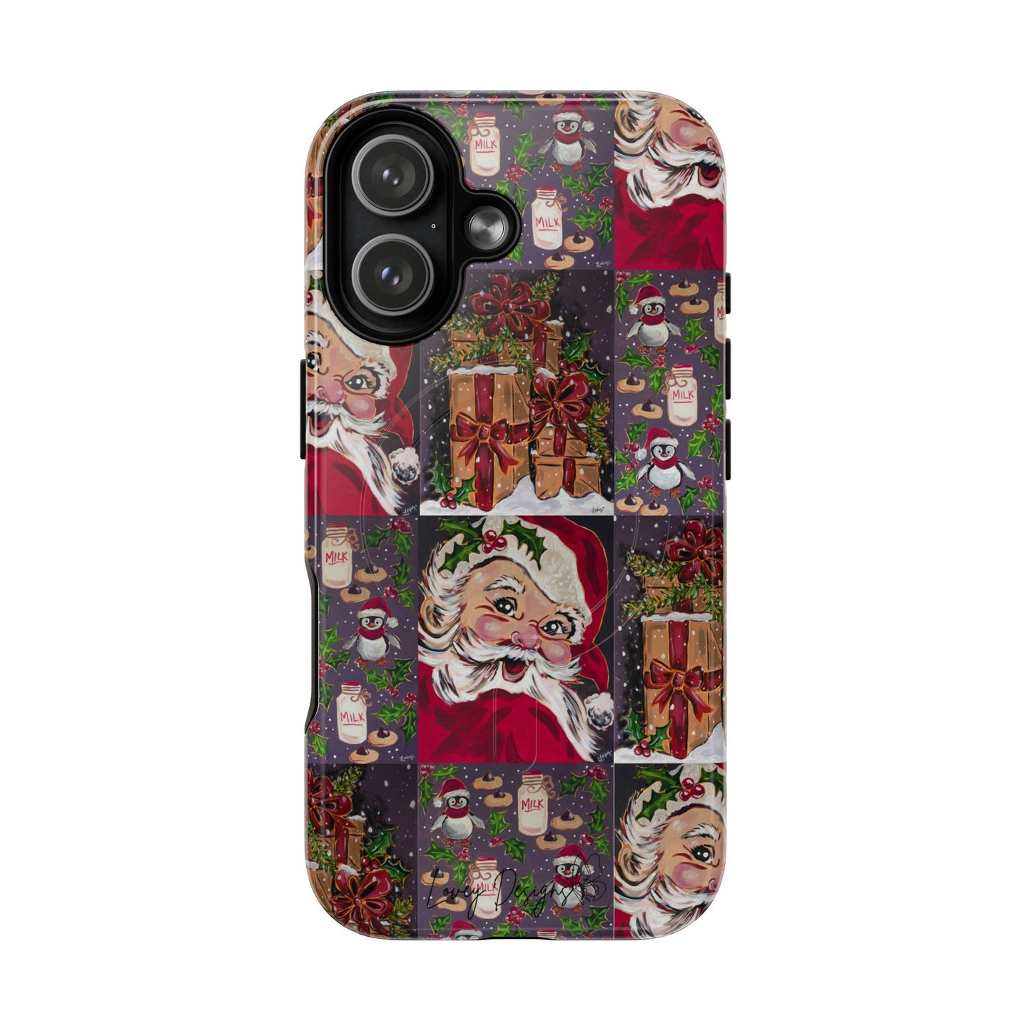 Vintage Christmas Phone Case — Tough Magnetic Holiday Phone Cover