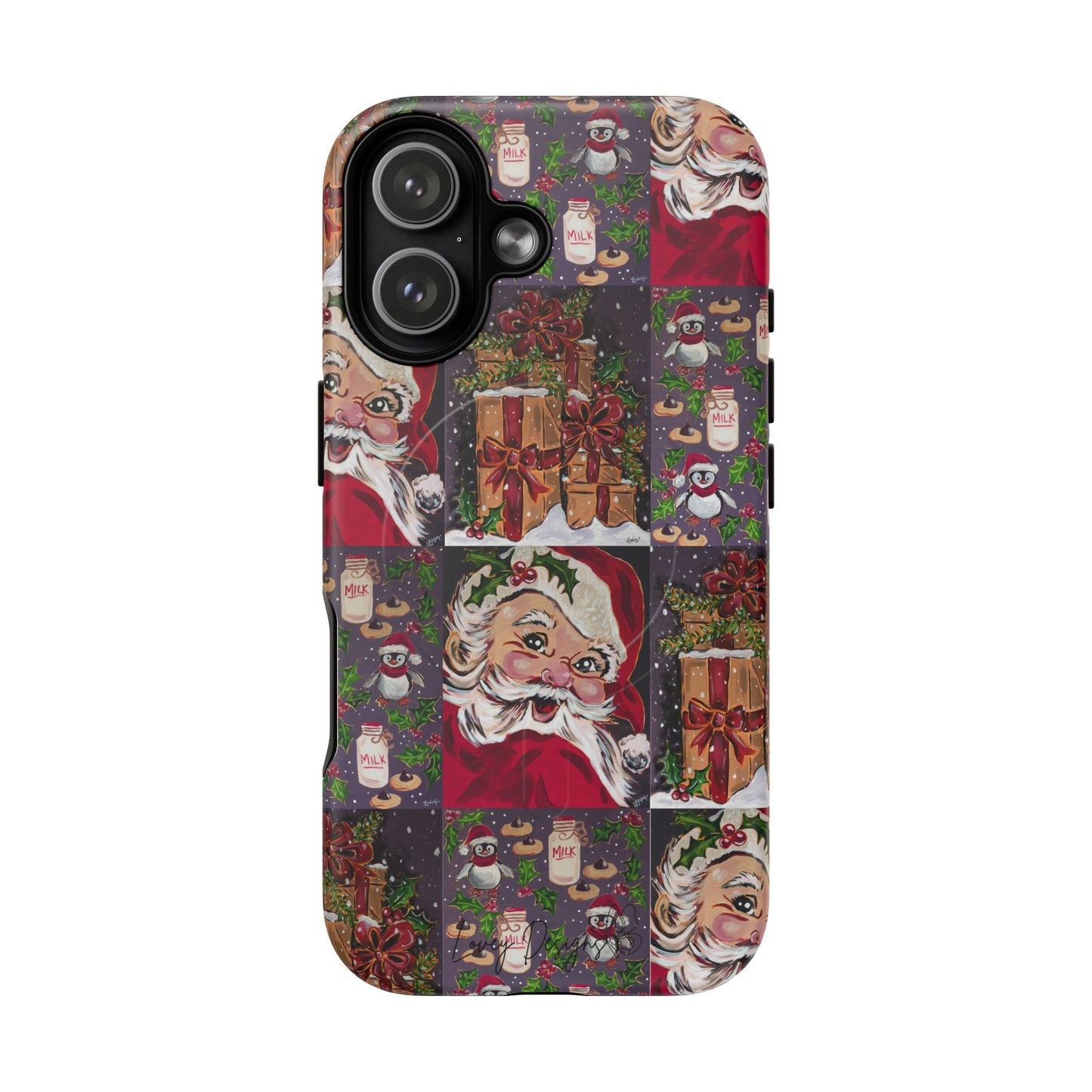 Vintage Christmas Phone Case — Tough Magnetic Holiday Phone Cover