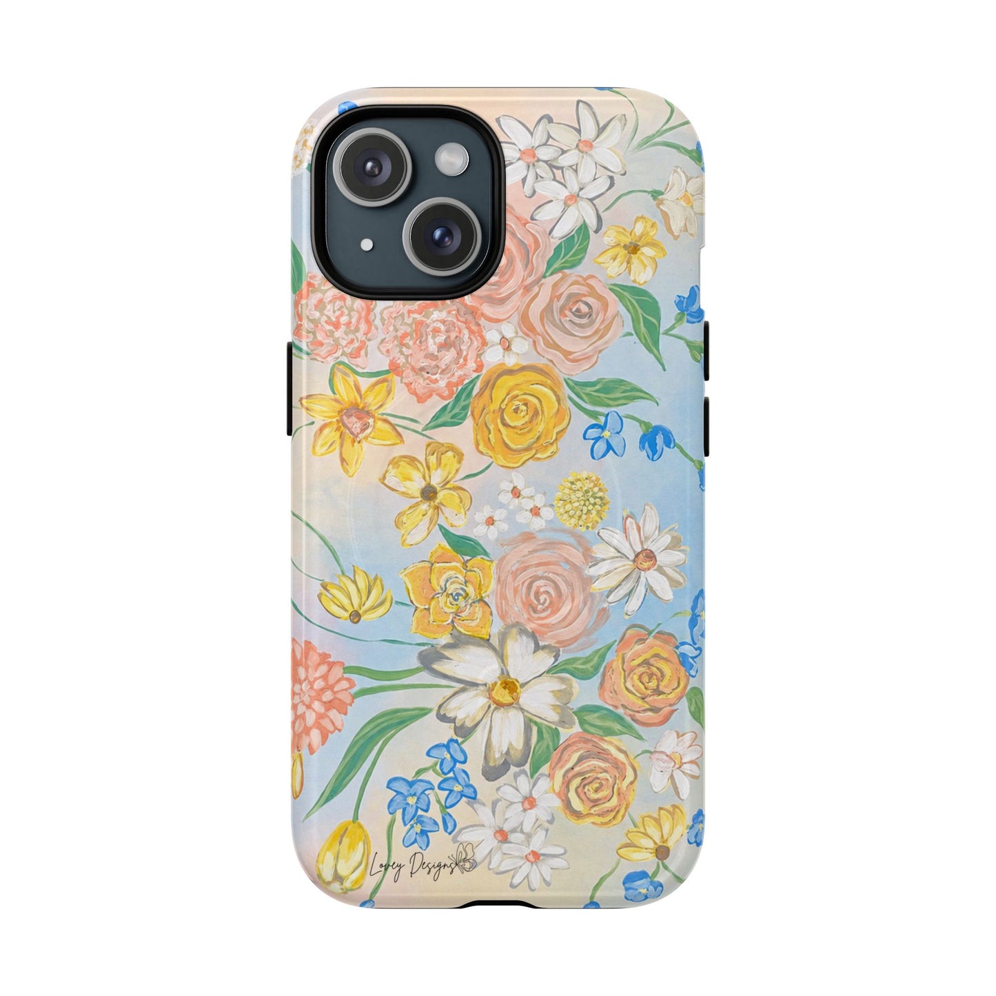 Bloom Where You Are Planted Floral Magnetic Phone Case - iPhone 14 & 15 Versions