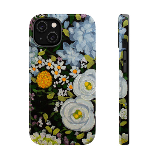 Phone Magnetic Cases - Midnight Gardens Design for iPhone 14 & 15