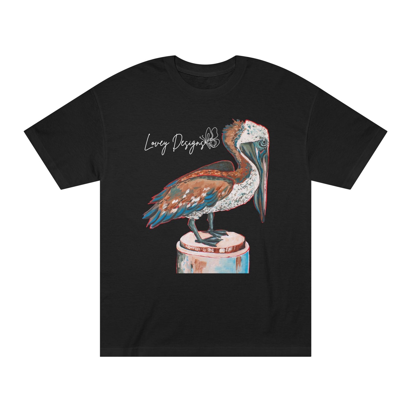 Beach Pelican Coastal Graphic T-Shirt