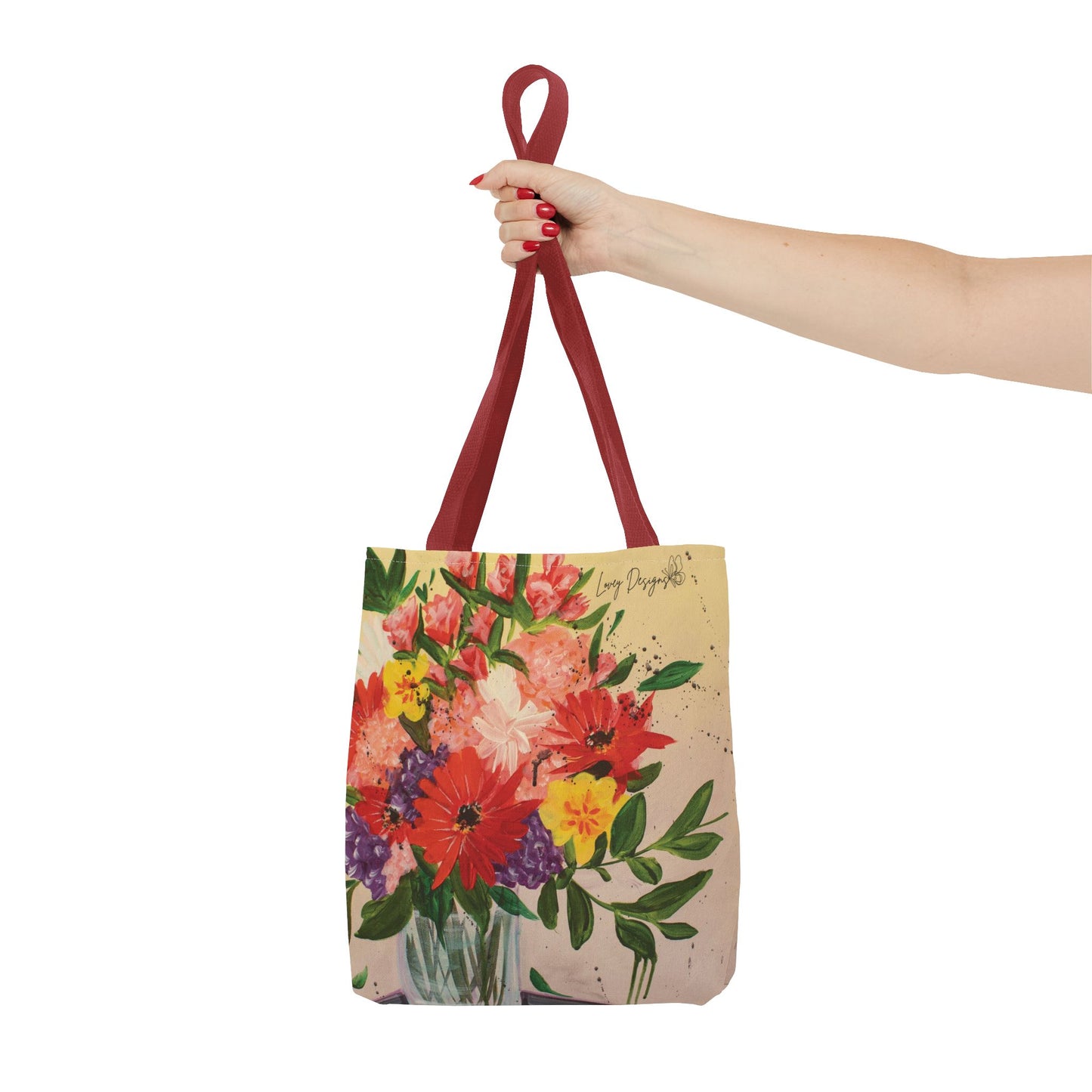 Colorful Drip Bouquet Tote Bag