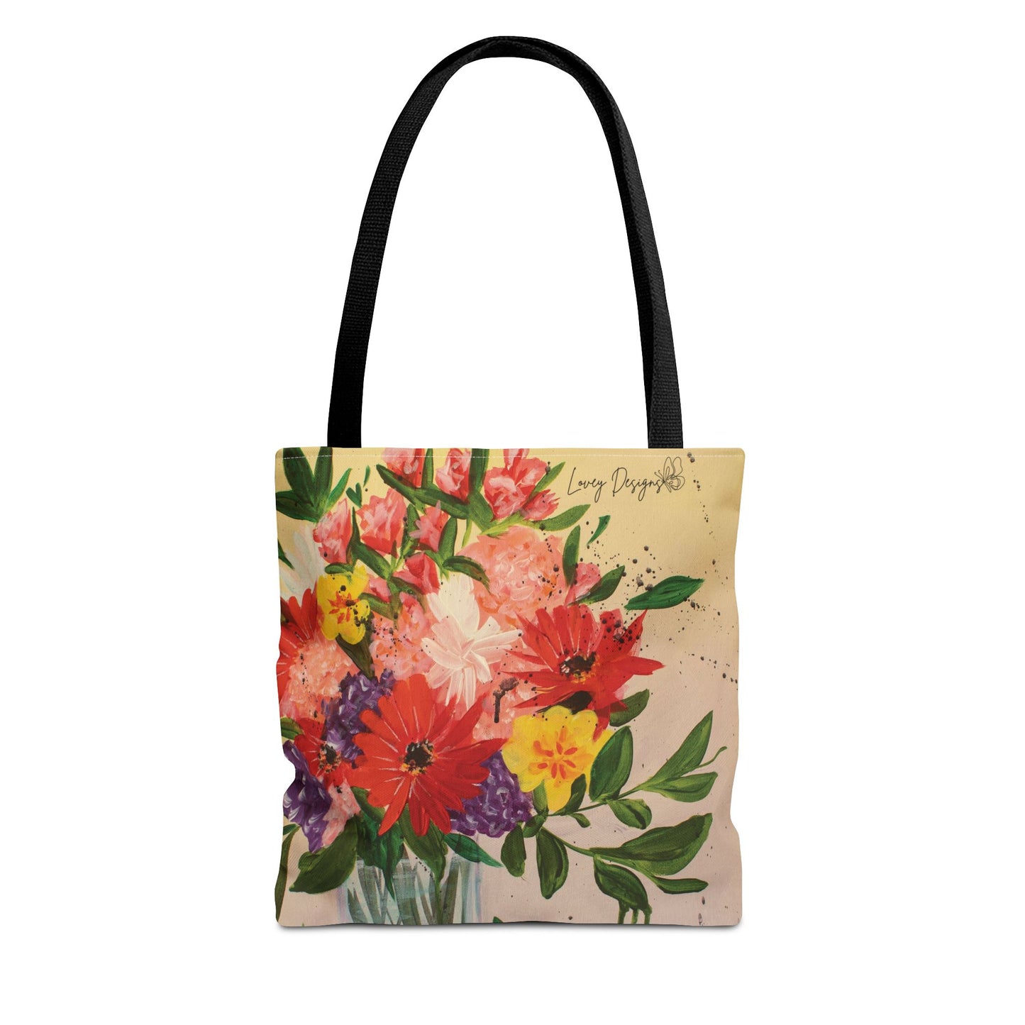 Colorful Drip Bouquet Tote Bag