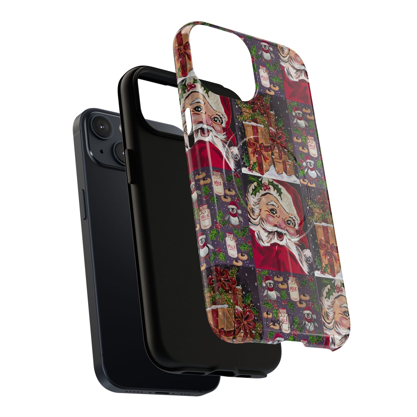 Vintage Christmas Phone Case — Tough Magnetic Holiday Phone Cover