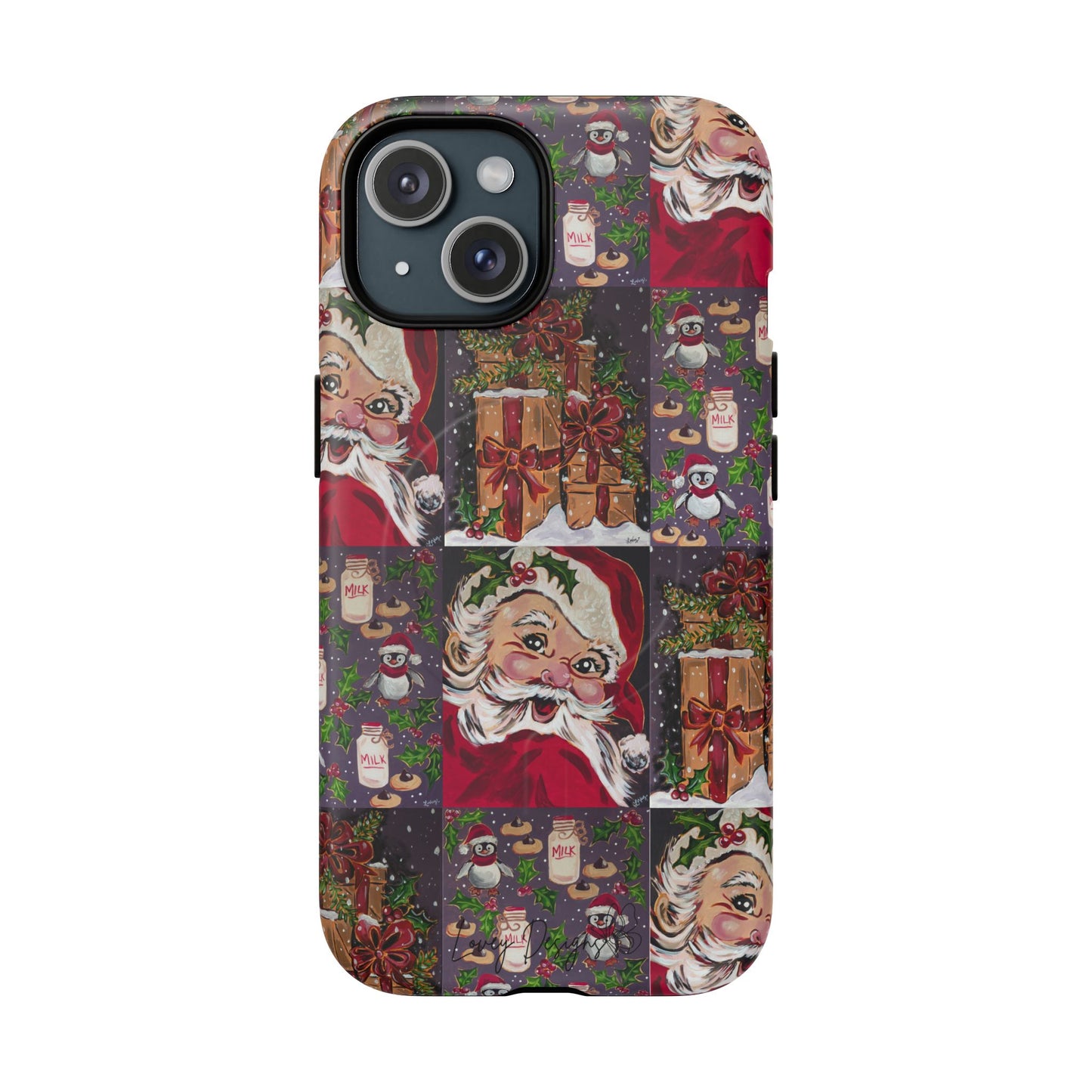 Vintage Christmas Phone Case — Tough Magnetic Holiday Phone Cover
