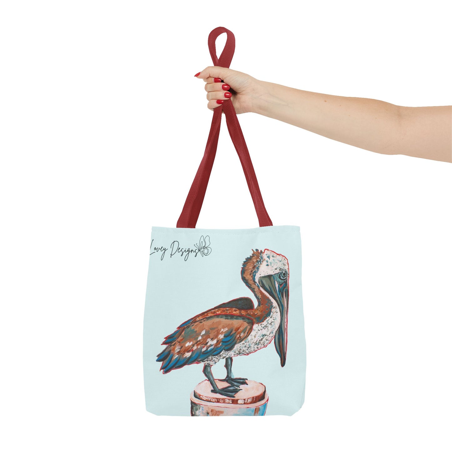 Beach Pelican Pier Tote Bag — Nautical Beach Canvas Carryall