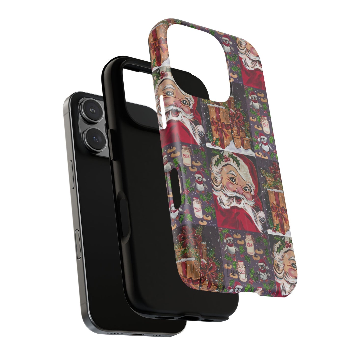 Vintage Christmas Phone Case — Tough Magnetic Holiday Phone Cover
