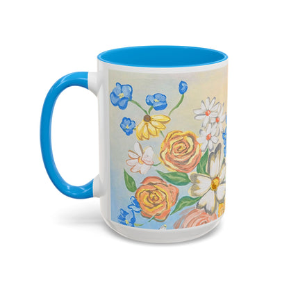 Bloom Where You Are Planted - Floral Watercolor Mug 15oz