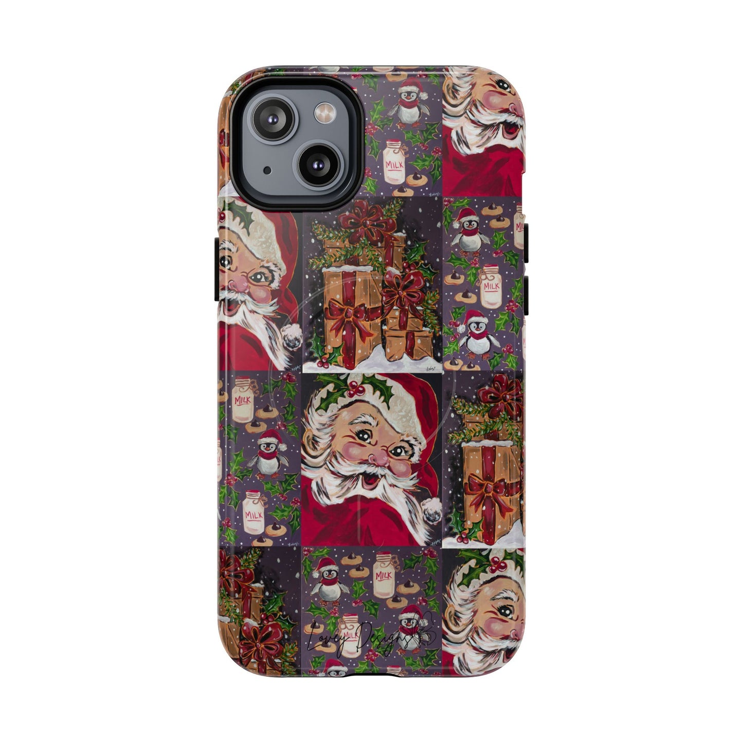 Vintage Christmas Phone Case — Tough Magnetic Holiday Phone Cover