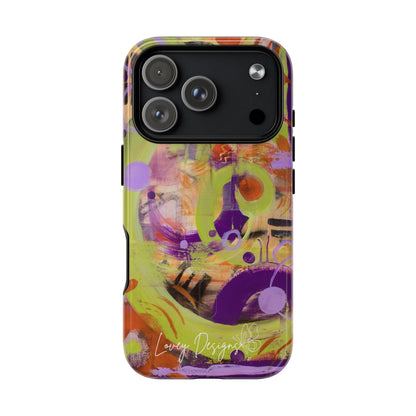 Party Man - Abstract Floral Phone Case — Tough Magnetic Protective Cover
