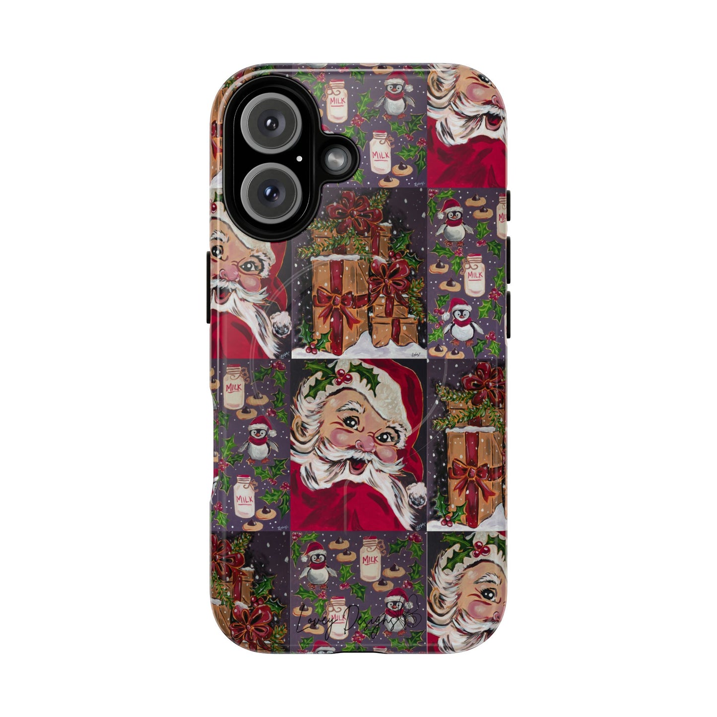 Vintage Christmas Phone Case — Tough Magnetic Holiday Phone Cover