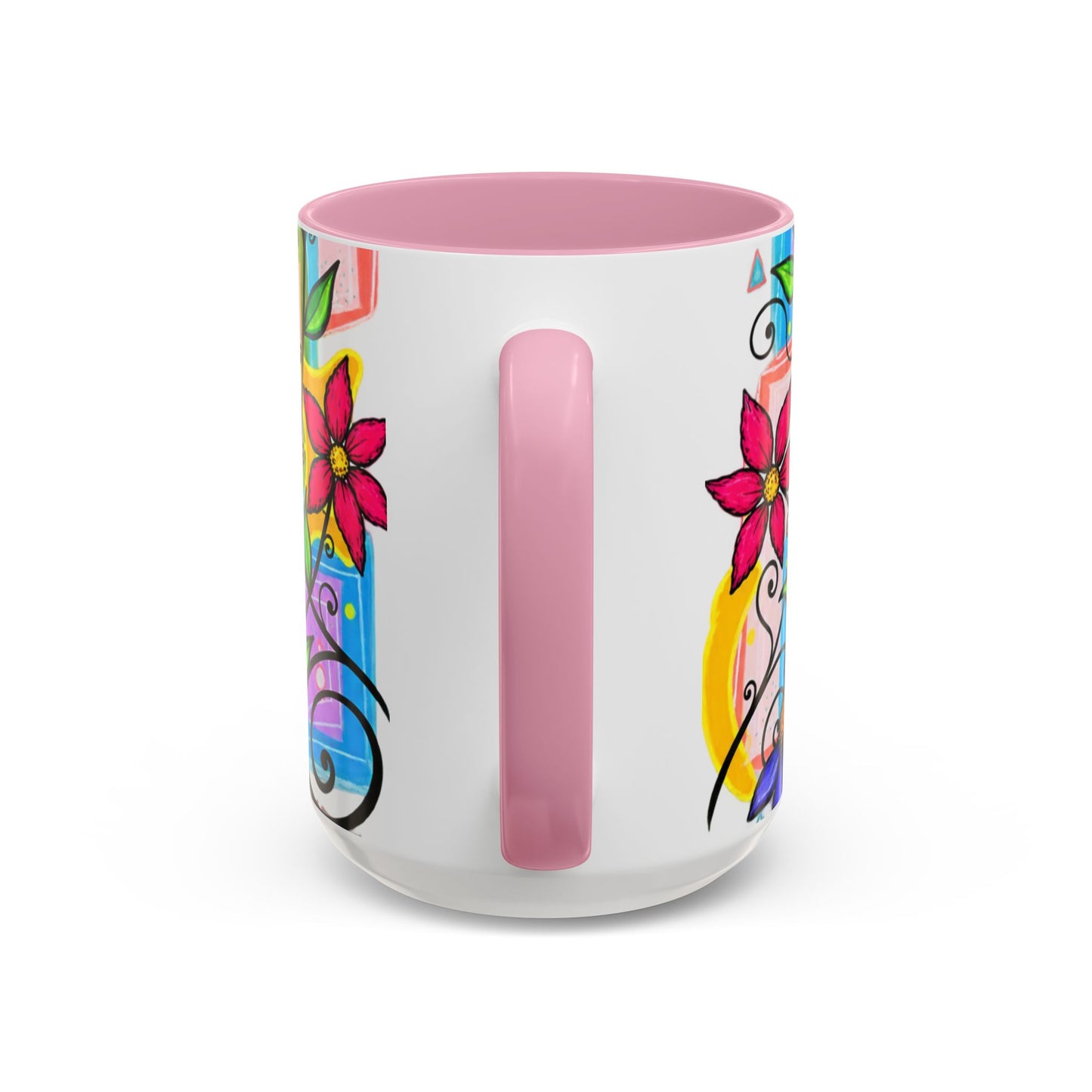 Colorful Floral Art Mug – Vibrant Hand-Painted Flowers (11oz, 15oz)