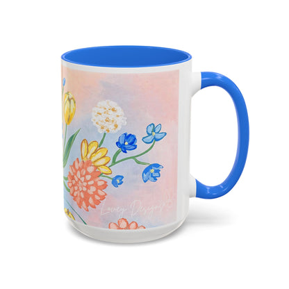 Bloom Where You Are Planted - Floral Watercolor Mug 15oz