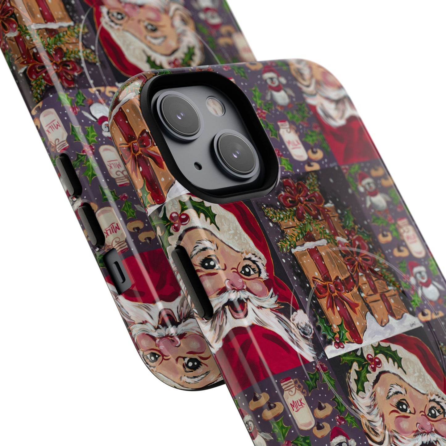 Vintage Christmas Phone Case — Tough Magnetic Holiday Phone Cover