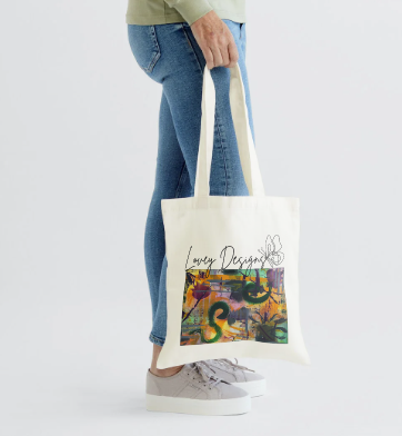 Enchanted Overgrowth – Abstract Art Carry-All